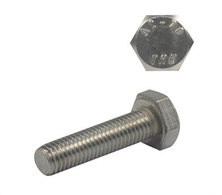 SET SCREW HEX HD SS 304 UNC 1/4 X 3/8